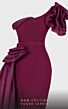 MNM Couture 2754 Side Tail One Shoulder High Slit Dress