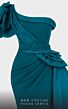 MNM Couture 2754 Side Tail One Shoulder High Slit Dress