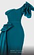 MNM Couture 2754 Side Tail One Shoulder High Slit Dress