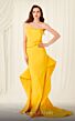 MNM Couture 2755 Ruffle Skirt Wrap Top Strapless Dress