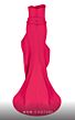 MNM Couture 2755 Ruffle Skirt Wrap Top Strapless Dress
