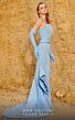 MNM Couture 2755 Ruffle Skirt Wrap Top Strapless Dress