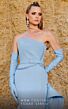 MNM Couture 2755 Ruffle Skirt Wrap Top Strapless Dress