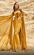 MNM Couture 2759 Floor-Length Sleeves Bateau Neck Metallic Dress