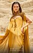 MNM Couture 2759 Floor-Length Sleeves Bateau Neck Metallic Dress