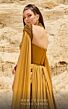 MNM Couture 2759 Floor-Length Sleeves Bateau Neck Metallic Dress