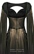 MNM Couture 2759 Floor-Length Sleeves Bateau Neck Metallic Dress