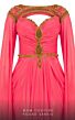 MNM Couture 2759 Floor-Length Sleeves Bateau Neck Metallic Dress