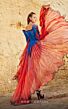 MNM Couture 2763 Panel Train Off The Shoulder Dress