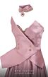 MNM Couture 2767 Peplum Skirt Beaded Choker Strapless Dress