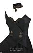 MNM Couture 2767 Peplum Skirt Beaded Choker Strapless Dress