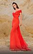 MNM Couture 2769 Arm Cape Off The Shoulder Dress