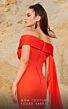 MNM Couture 2769 Arm Cape Off The Shoulder Dress