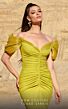 MNM Couture 2774 Ruched Top Off The Shoulder Dress