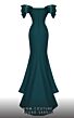 MNM Couture 2774 Ruched Top Off The Shoulder Dress
