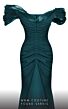 MNM Couture 2774 Ruched Top Off The Shoulder Dress