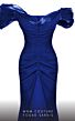 MNM Couture 2774 Ruched Top Off The Shoulder Dress