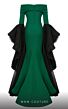 MNM Couture 2781A Floor-Length Sleeves Off The Shoulder Dress