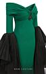 MNM Couture 2781A Floor-Length Sleeves Off The Shoulder Dress