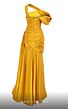 MNM Couture 2792 Side Tail Off The Shoulder Metallic Dress