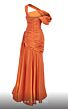 MNM Couture 2792 Side Tail Off The Shoulder Metallic Dress