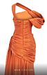 MNM Couture 2792 Side Tail Off The Shoulder Metallic Dress
