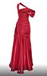 MNM Couture 2792 Side Tail Off The Shoulder Metallic Dress