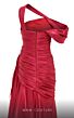 MNM Couture 2792 Side Tail Off The Shoulder Metallic Dress