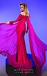 MNM Couture 2793 Double Cape Long Sleeve Off The Shoulder Dress