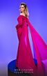 MNM Couture 2793 Double Cape Long Sleeve Off The Shoulder Dress