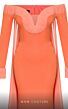 MNM Couture 2793 Double Cape Long Sleeve Off The Shoulder Dress