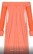 MNM Couture 2793 Double Cape Long Sleeve Off The Shoulder Dress