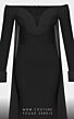 MNM Couture 2793 Double Cape Long Sleeve Off The Shoulder Dress