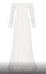MNM Couture 2793 Double Cape Long Sleeve Off The Shoulder Dress