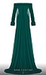 MNM Couture 2793 Double Cape Long Sleeve Off The Shoulder Dress