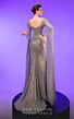 MNM Couture 2795 Floor-Length Sleeves Faux Wrap Dress
