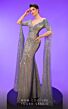 MNM Couture 2795 Floor-Length Sleeves Faux Wrap Dress