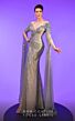 MNM Couture 2795 Floor-Length Sleeves Faux Wrap Dress