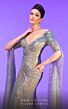 MNM Couture 2795 Floor-Length Sleeves Faux Wrap Dress
