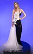 MNM Couture 2796 Side Tail Floral Top One Strap Dress