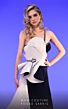 MNM Couture 2796 Side Tail Floral Top One Strap Dress