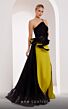 MNM Couture 2796 Side Tail Floral Top One Strap Dress