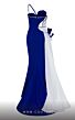 MNM Couture 2796 Side Tail Floral Top One Strap Dress