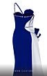 MNM Couture 2796 Side Tail Floral Top One Strap Dress
