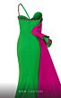 MNM Couture 2796 Side Tail Floral Top One Strap Dress