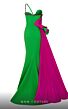 MNM Couture 2796 Side Tail Floral Top One Strap Dress