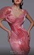 MNM Couture 2797 Mismatched Sleeves Pleated Dress