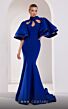 MNM Couture 2798 Butterfly Sleeves High Neck Cutout Dress
