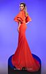 MNM Couture 2798 Butterfly Sleeves High Neck Cutout Dress