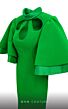 MNM Couture 2798 Butterfly Sleeves High Neck Cutout Dress